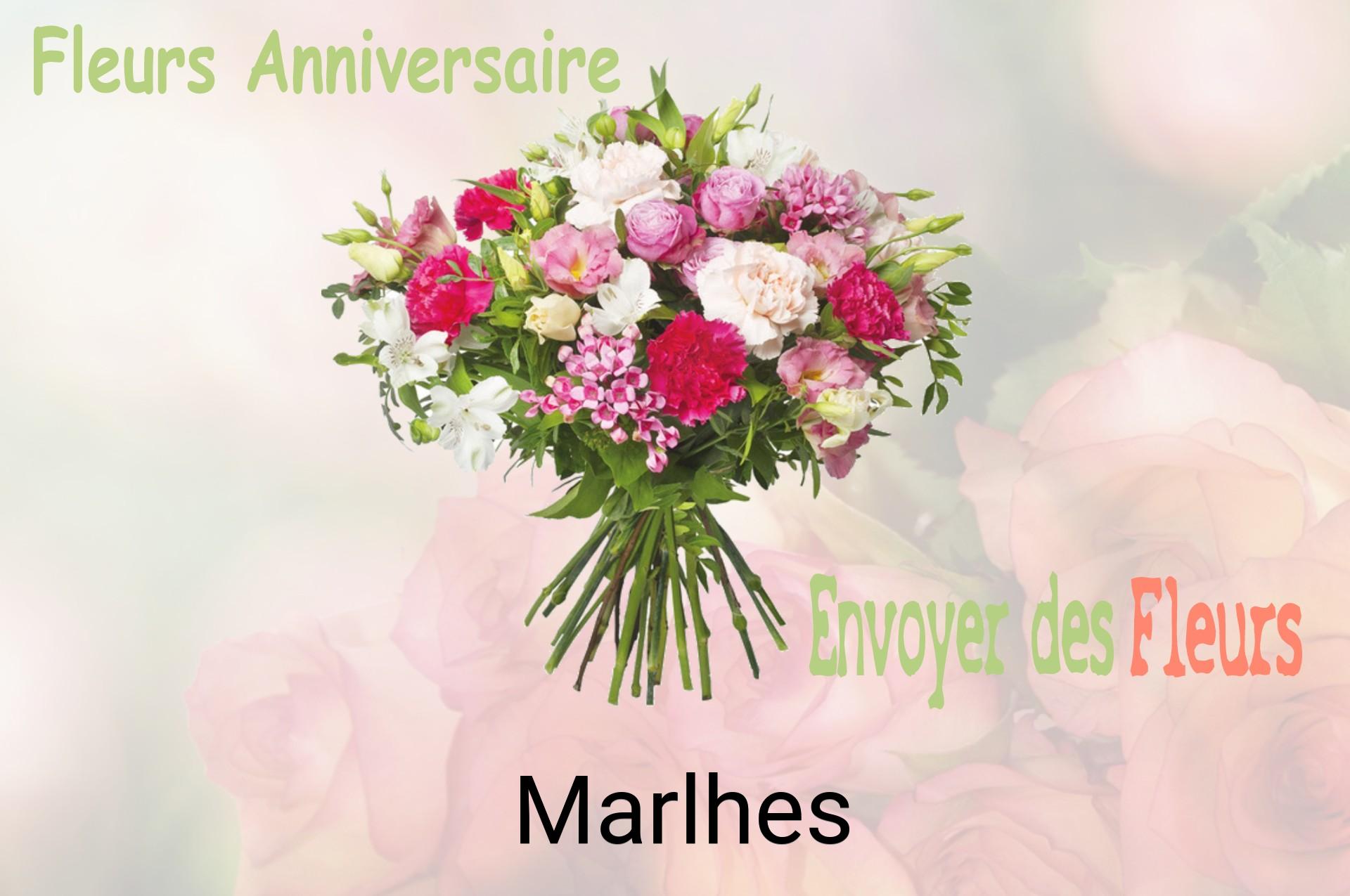 Bouquet de fleurs d’anniversaire livré à Marlhes